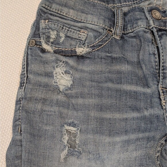 BKE Aiden Bootcut Jeans Mens Sz 29x34 Distressed Med Wash Cotton Blend RN #75720 - Picture 8 of 12